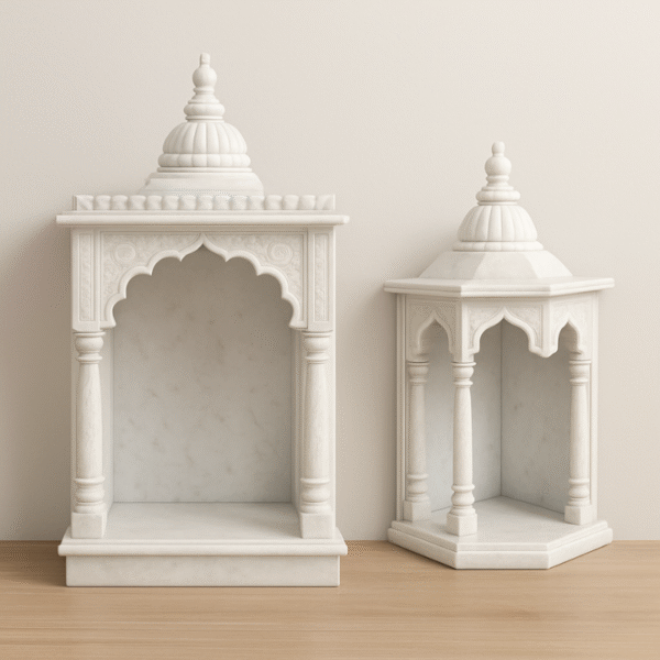Compact Marble Temples (1–3 feet)