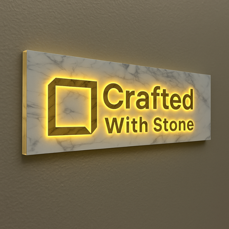 Customized Name Marble Plaques (with Family Name or Logo)