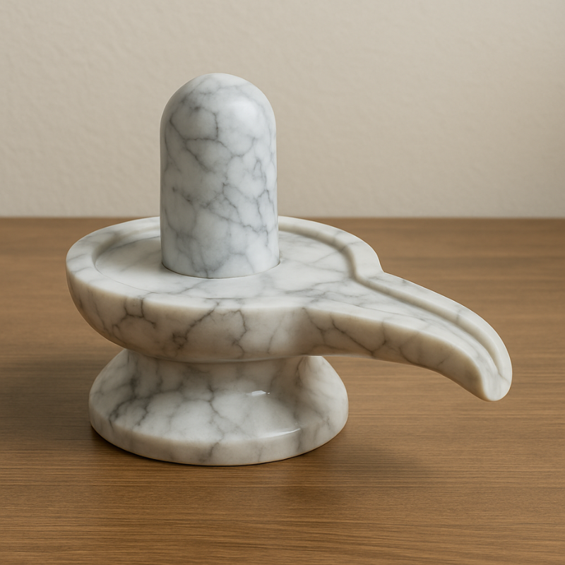 Marble Shivling Set with Jaladhari
