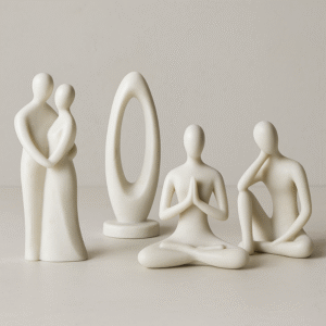 Minimalist Modern Marble Figurines (Couples, Abstract, Yoga Poses)