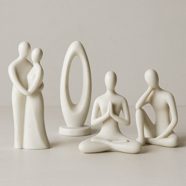 Minimalist Modern Marble Figurines (Couples, Abstract, Yoga Poses)